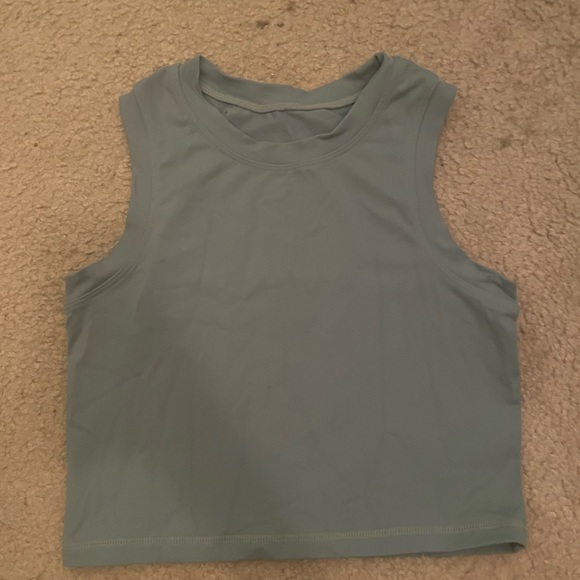 Acta teal tank top - Picture 3 of 3
